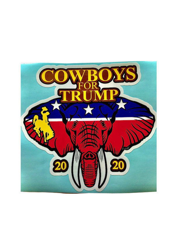 cowboys for trump decal