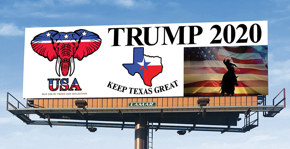 Texas for Trump Billboard